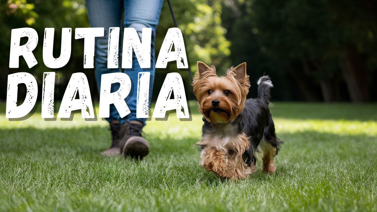 la rutina de un yorkshire terrier